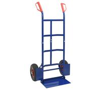 vidaXL Chariot à main Bleu et Rouge 57 x 46 x 113 cm Acier