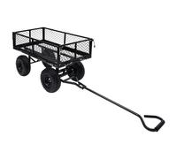 vidaXL Chariot à main de jardin Noir 250 kg