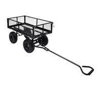 vidaXL Remorque de jardin – Chariot à main 250 kg – Noir