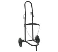 vidaXL Chariot à main Noir et Rouge 49 x 49 x 101 cm Acier