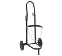 vidaXL Chariot à main Noir et Rouge 49 x 49 x 101 cm Acier