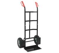 vidaXL Chariot à main Noir et Rouge 57 x 46 x 113 cm Acier