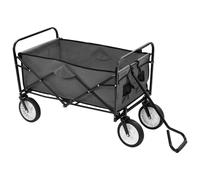vidaXL Chariot à main pliable Acier Gris