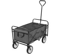vidaXL Chariot à main pliable Acier Gris Gris G