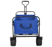 vidaXL Chariot à Main Pliable Bleu 89 x 63 x 96 cm