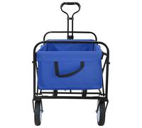 vidaXL Chariot à Main Pliable Bleu 94 x 53 x 99 cm Tissu Oxford