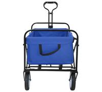 vidaXL Chariot à Main Pliable Bleu 94 x 53 x 99 cm Tissu Oxford