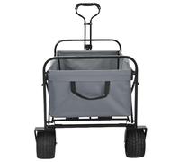 vidaXL Chariot à Main Pliable Gris 89 x 63 x 96 cm