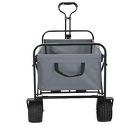 vidaXL Chariot à Main Pliable Gris 89 x 63 x 96 cm