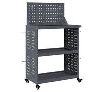 vidaXL Chariot à outils avec étagère avec roue avec stockage Anthracite 65 x 35 x 111 cm