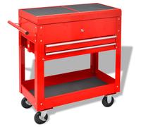 vidaXL Chariot à outils Rouge 70.5 x 37 x 71 cm Acier