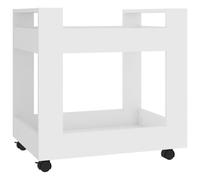 vidaXL Chariot de bureau Blanc 60x45x60 cm Bois d'ingénierie
