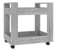 vidaXL Chariot de bureau Sonoma gris 60x45x60 cm Bois d'ingénierie