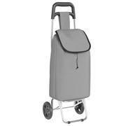 Chariot De Courses Vidaxl Avec Roues Gris 35 L Gris