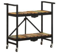 vidaXL Chariot de cuisine 87x36x81 cm Bois massif de récupération