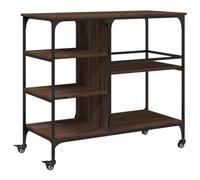 vidaXL – Chariot de cuisine – Chêne marron, bois d'ingénierie 100x45x89,5 cm