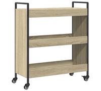 vidaXL Chariot de cuisine chêne sonoma 70x30x82 cm bois d'ingénierie