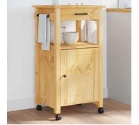 vidaXL Chariot de cuisine MONZA – bois massif de pin 48×40×88,5 cm