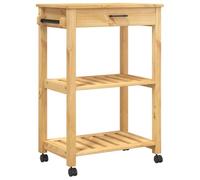 vidaXL Chariot de Cuisine Monza 60x40x88,5 cm Bois Massif de pin