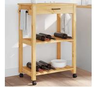 vidaXL Chariot de cuisine MONZA 60x40x88,5 cm bois massif de pin 376091