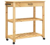 vidaXL Chariot de Cuisine Monza 84x40x90 cm Bois Massif de pin, 376100
