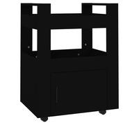 vidaXL Chariot de cuisine Noir 60x45x80 cm Bois composite