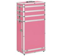 Vidaxl Chariot De Maquillage Aluminium Rose