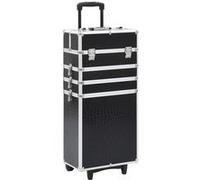 Chariot de Maquillage Mallette de Beauté Valise Cosmétique Trolley à Maquillage Stockage Organisateur Boîte Sac Roulant Aluminium 91817