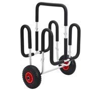 Vidaxl Chariot De Sup Pour 2 Planches De Surf 90 Kg Aluminium