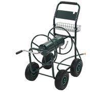 vidaXL Chariot dévidoir avec connecteur de tuyau 1/2"" 75 m Acier