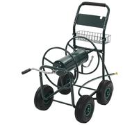 vidaXL Chariot dévidoir avec connecteur de tuyau 1/2"" 75 m Acier