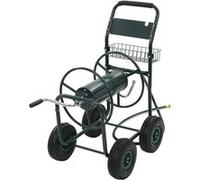vidaXL Chariot dévidoir avec connecteur de tuyau 1/2" 75 m acier