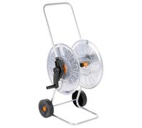 vidaXL Chariot enrouleur pour tuyau d'eau 60 m 1/2" en acier avec roues
