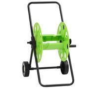 vidaXL Chariot enrouleur pour tuyau de 60 m 1/2" acier vert