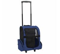 vidaXL Chariot polyvalent pliable pour animaux de compagnie Bleu 170193