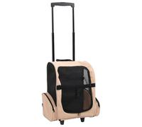 vidaXL – Chariot polyvalent pliable pour animaux de compagnie 170192 Beige