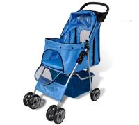 Vidaxl Poussette Pour Chiens Bleu