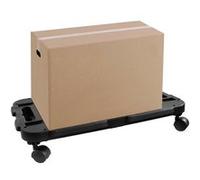 vidaXL Chariots de transport 2 pcs noir polypropylène 200 kg Noir