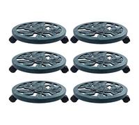 vidaXL Chariots pour plantes 6 pcs Vert 38 cm Plastique
