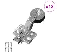vidaXL Charnière 12 pcs Argenté 0 Fer