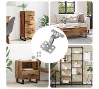 vidaXL Charnière 12 pcs Nickel 26 mm Fer