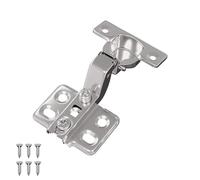 vidaXL Charnière 12 pcs Nickel 26 mm Fer, Cuisine, design moderne avec accoudoirs réglables, fonctionnalité épurée, idéal pour cuisiner, recevoir et un confort à table