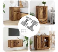 vidaXL Charnière 2 pcs Nickel 26 mm Fer