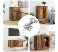 vidaXL Charnière 257 pcs Nickel 26 mm Fer