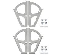 vidaXL Charnière de Tiroir Flip 2 pcs Argenté 235 x 155 x 30 mm Fer