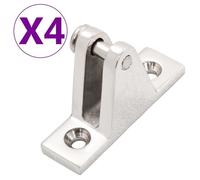 vidaXL Charnières de pont de bateau pour toit bimini 4 pcs Inox Inox G