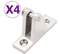 Charnières de pont de bateau pour toit bimini 4 pcs Inox