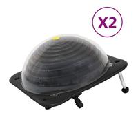 VidaXL Chauffage solaire de piscine 2 pcs 75x75x36 cm PEHD Aluminium