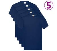 Vidaxl Chemise 5 Pcs Bleu 5xl Coton