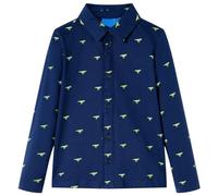 vidaXL Chemise pour Enfants Vêtement Tout-Petits Imprimé Dinosaure Bleu Marine 116